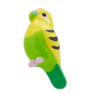 ｐｉ：　ストラップ　セキセイインコ　グリーン