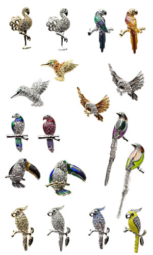 鳥のアクセサリー